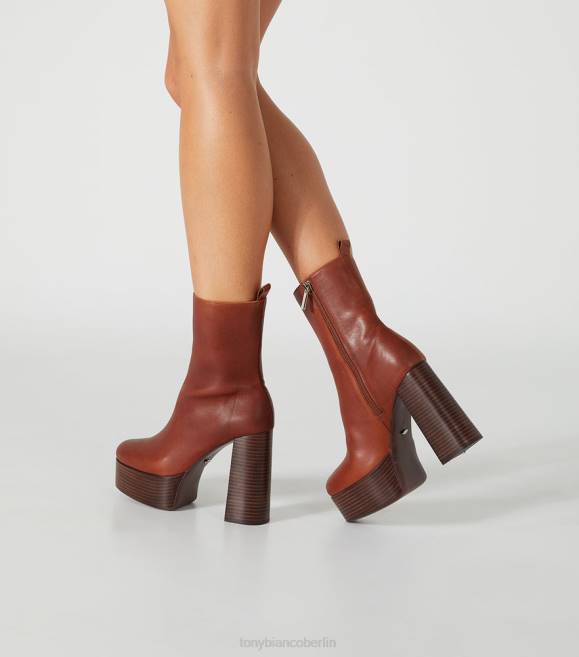 Stiefeletten| de Tony Bianco Frauen Tyra-Stiefeletten Cognac 4624483